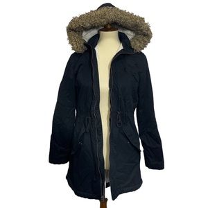 GAP Detachable Faux Fur Hood Coat